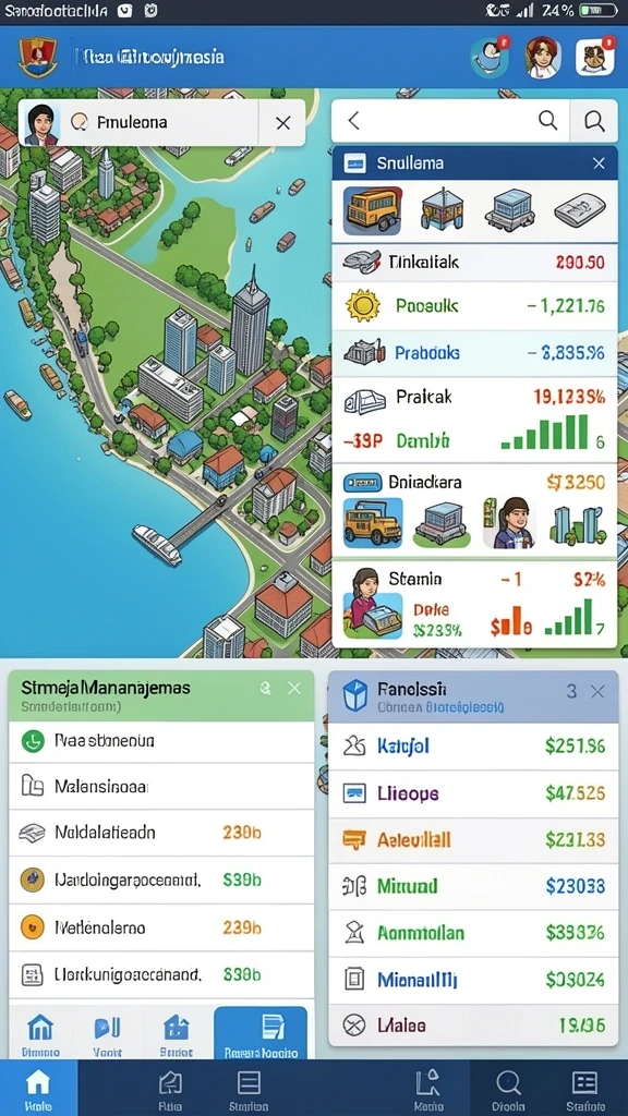 Menu pilihan permainan slot dengan berbagai tema.