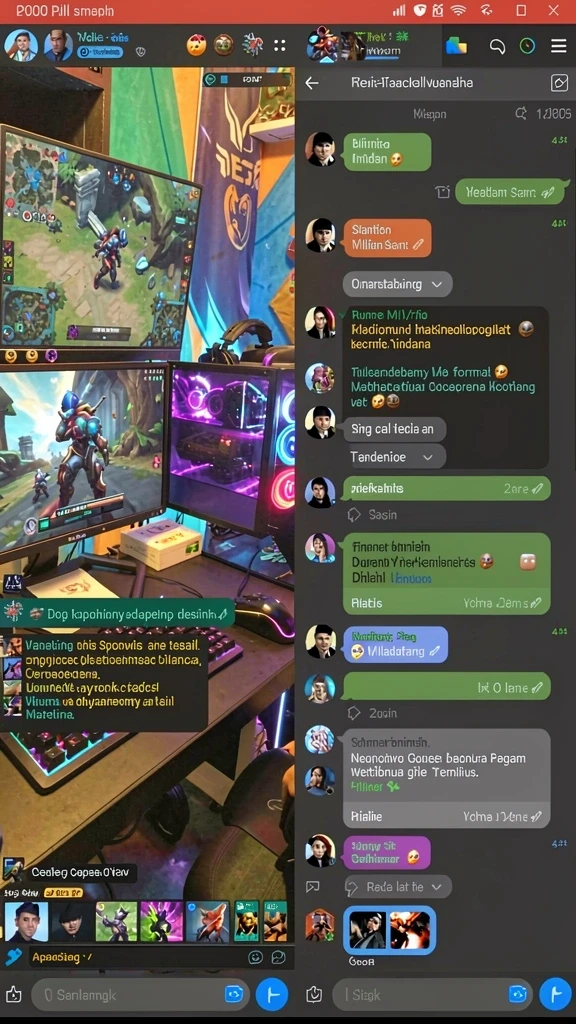 Screenshot menunjukkan grafis yang menawan dari latar belakang dunia fantasi.