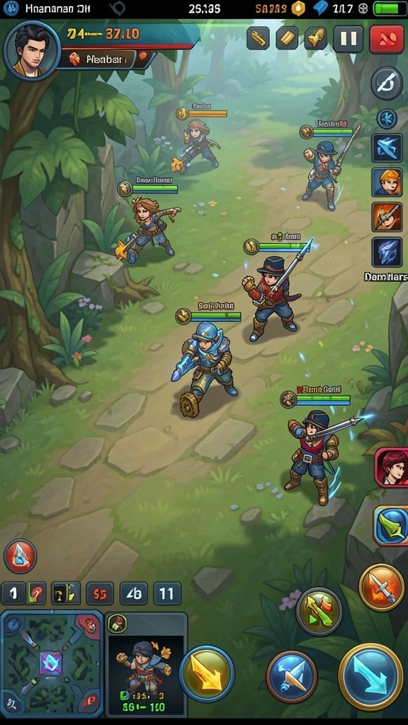 Tampilan awal game yang menarik dan interaktif.