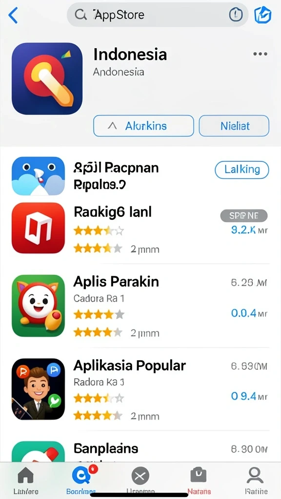 Tampilan utama game dengan karakter pilihan.