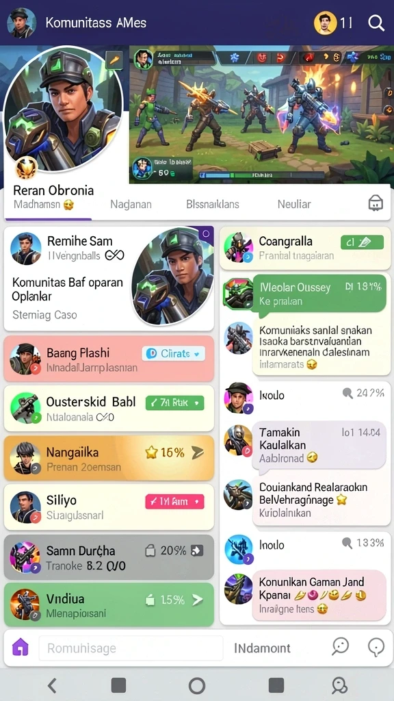 Komunitas yang aktif dan mendukung dalam permainan.