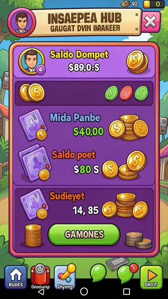 Tantangan seru di setiap level yang berbeda.