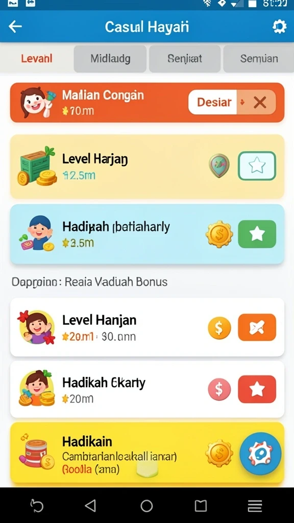 Tampilan antarmuka HOMETOGEL yang sederhana dan intuitif.
