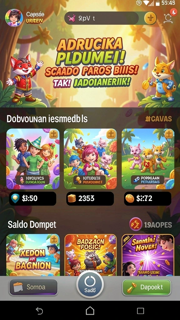 Tangkapan layar pertama menunjukkan gameplay mendebarkan dan antarmuka yang menarik.