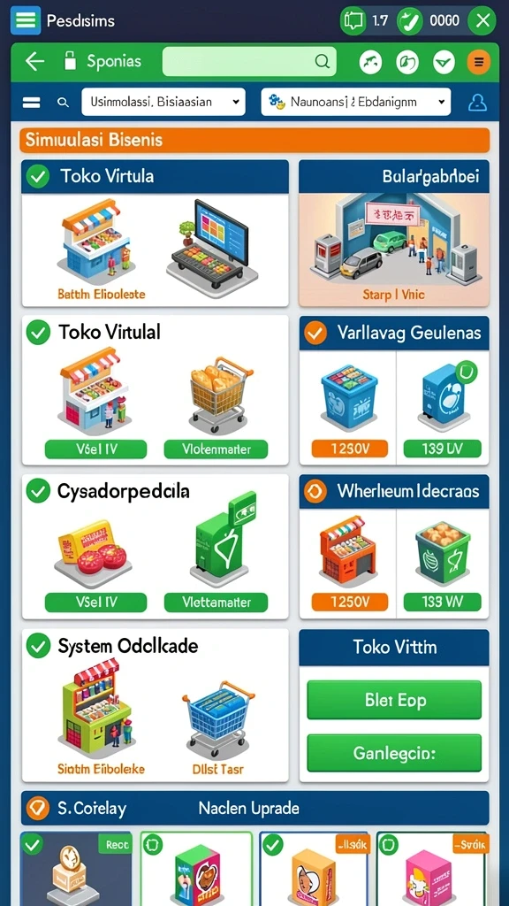 Tampilan menu utama MPOSURGA yang menarik.