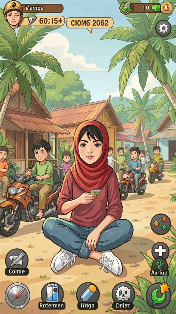 Pertarungan melawan monster yang mendebarkan.