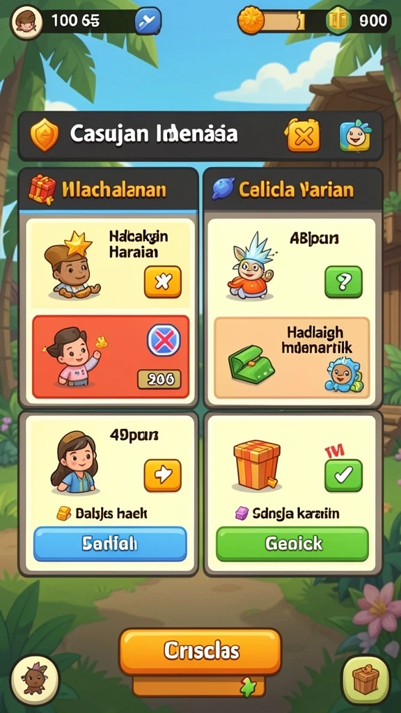 Level penuh tantangan yang seru.