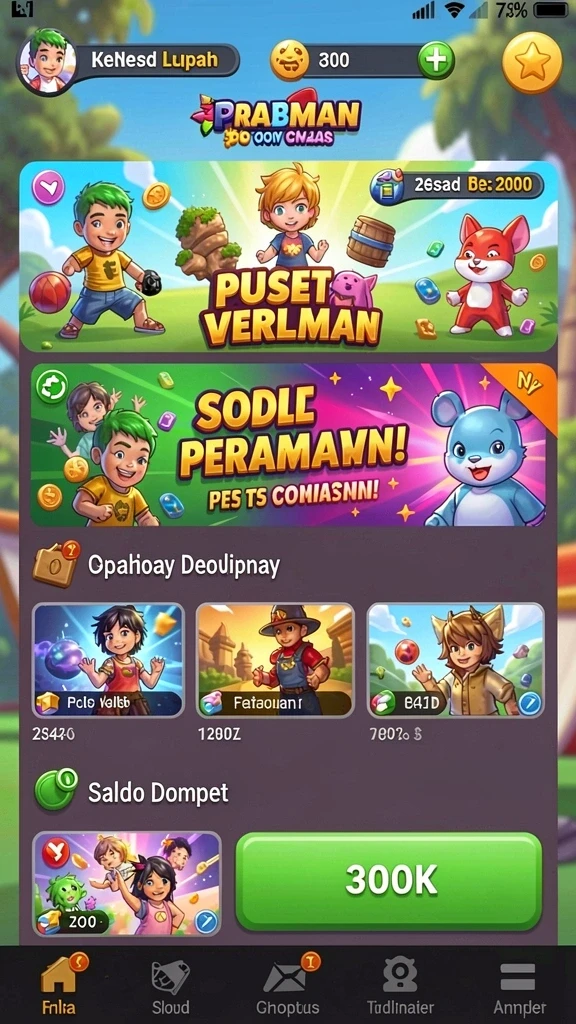Screenshot menunjukkan misi harian yang menantang.