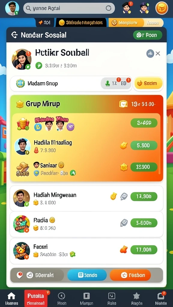 Tampilan awal yang menarik dan user-friendly.