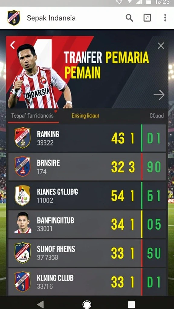 Tampilan antarmuka aplikasi yang menarik.