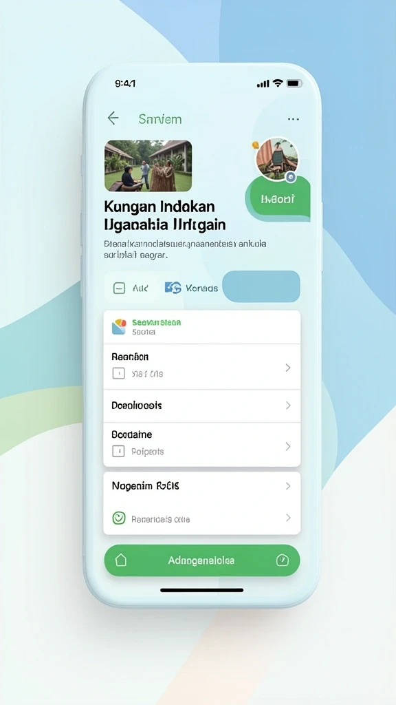 Tampilan antarmuka yang user-friendly dan menarik.