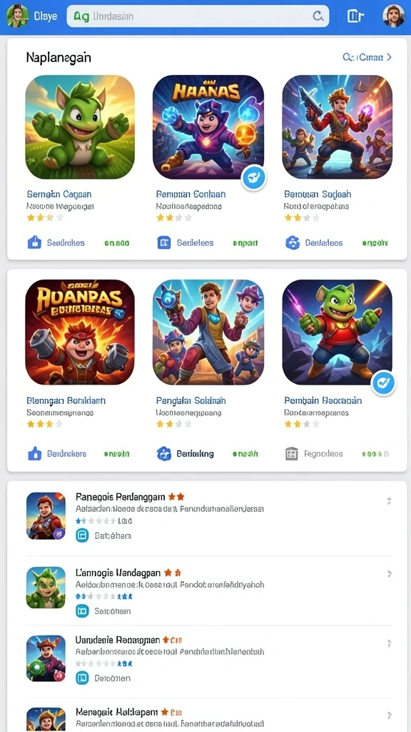Tantangan level yang semakin sulit dan seru.