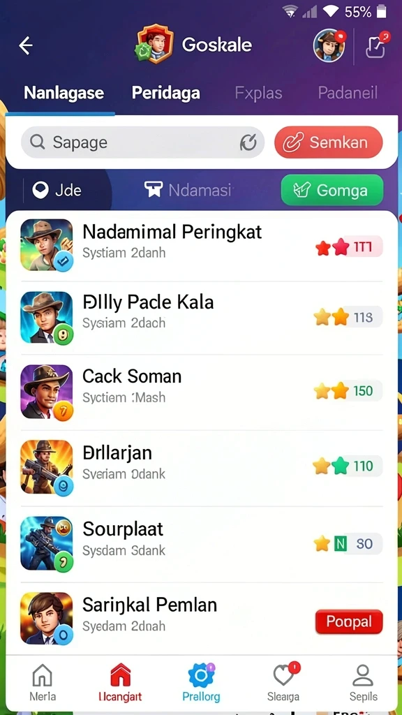 Level yang bervariasi dan penuh tantangan.