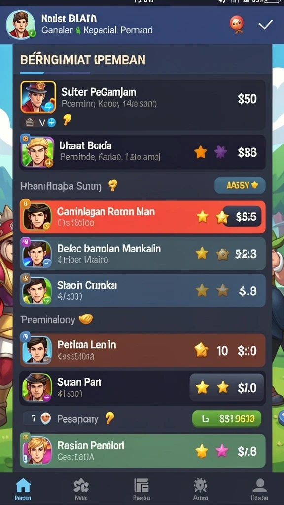 Screenshot menunjukkan antarmuka yang user-friendly dan menarik.