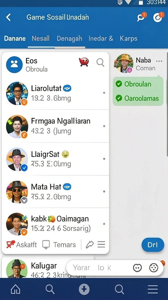 Screenshot menunjukkan tampilan antarmuka permainan yang menarik.